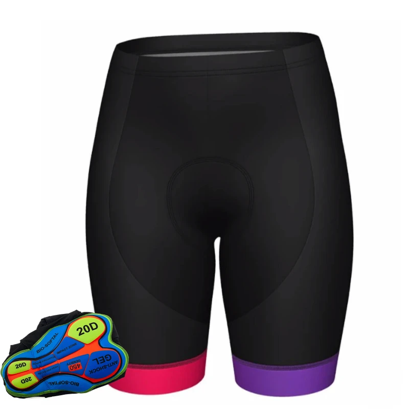 Mountain Biking Shorts Women - 20D Gel Pad Bike Bib Tights