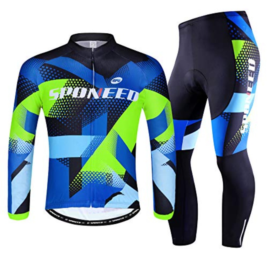 Mountain Biking Outfit - sponeed Cycling Clothes for Men Long