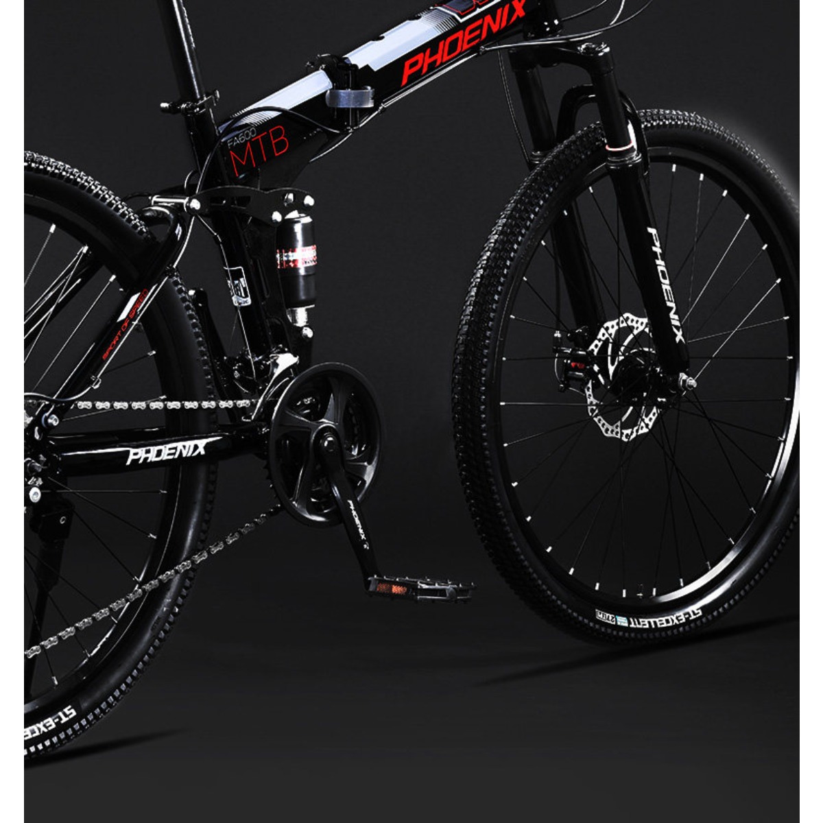 Mountain Biking Phoenix - Phoenix folding soft tail double shock