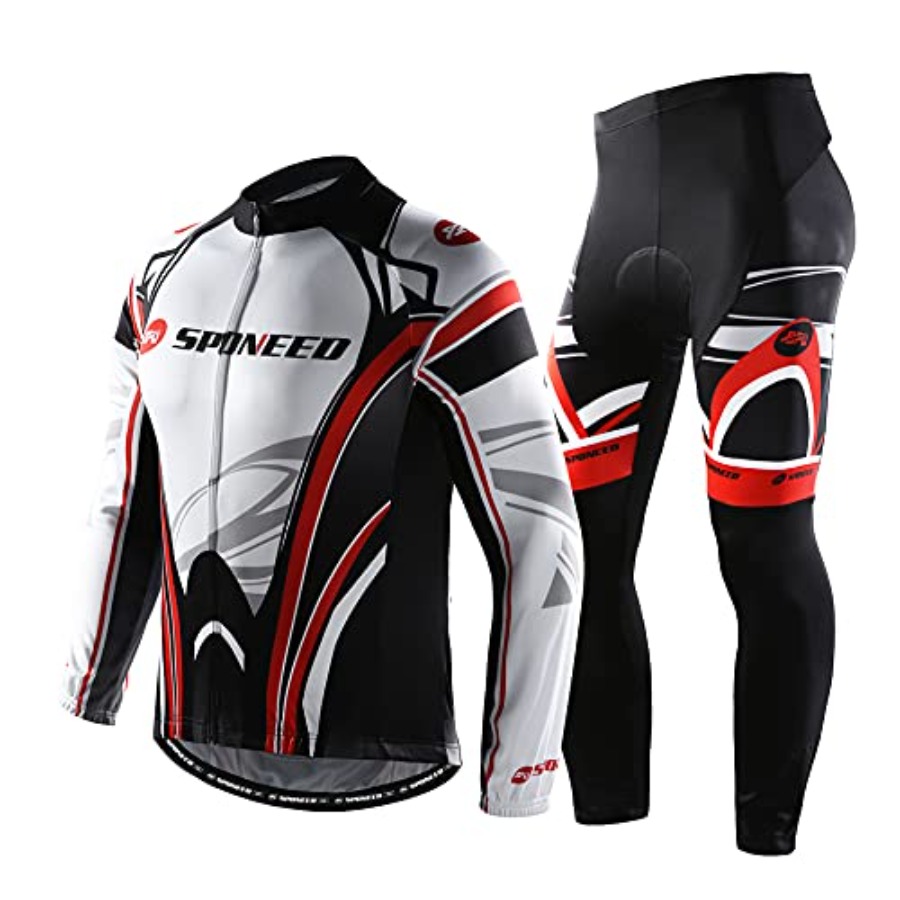 Mountain Biking Outfit - sponeed Cycling Clothes for Men Long