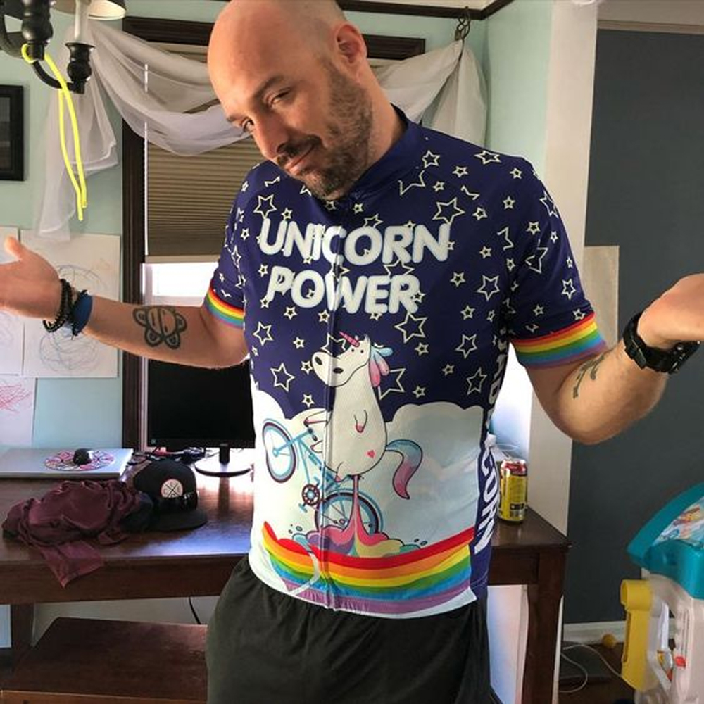 New Unicorn Cycling Jersey Men - Mountain Biking Outfit 评论和价格