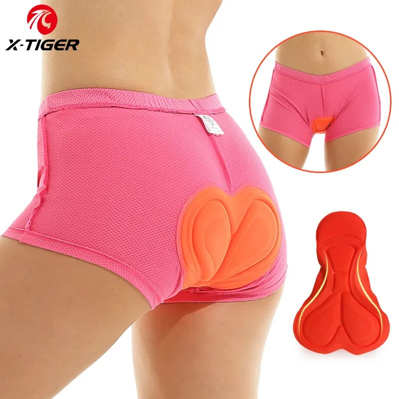 X-TIGER Cycling Underwear 3D P - Mountain Biking Shorts Women 评论和价格