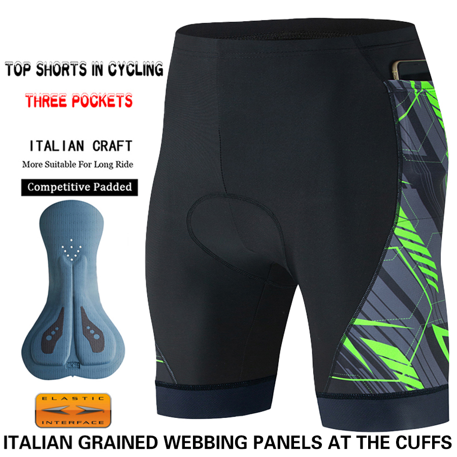 3 Pockets Men's Cycling Shorts - Mountain Biking Outfit 评论和价格