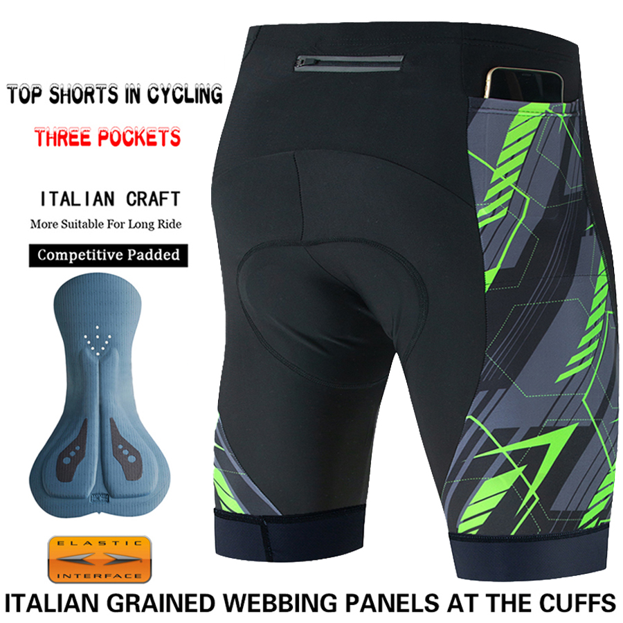 3 Pockets Men's Cycling Shorts - Mountain Biking Outfit 评论和价格